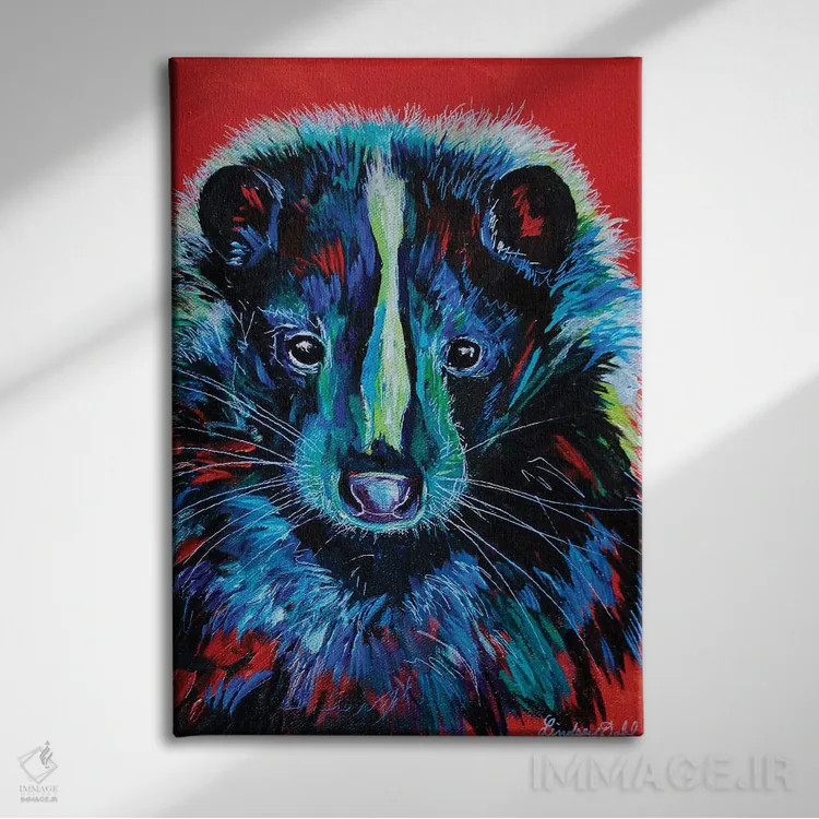 تابلو دکوراتیو گل اثر لیندزی دال - نمای روبهرو روی دیوار