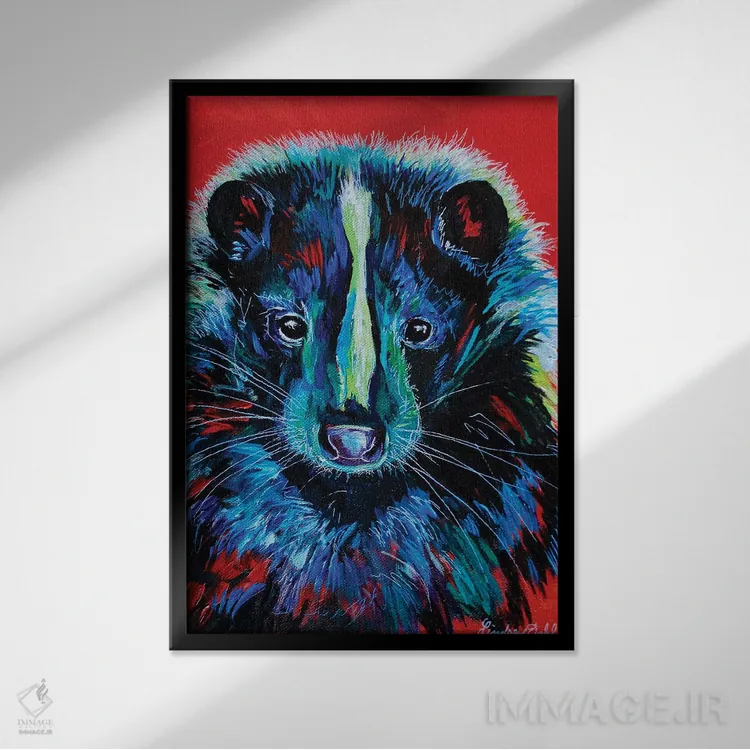 تابلو دکوراتیو گل اثر لیندزی دال - نمای قابدار مشکی