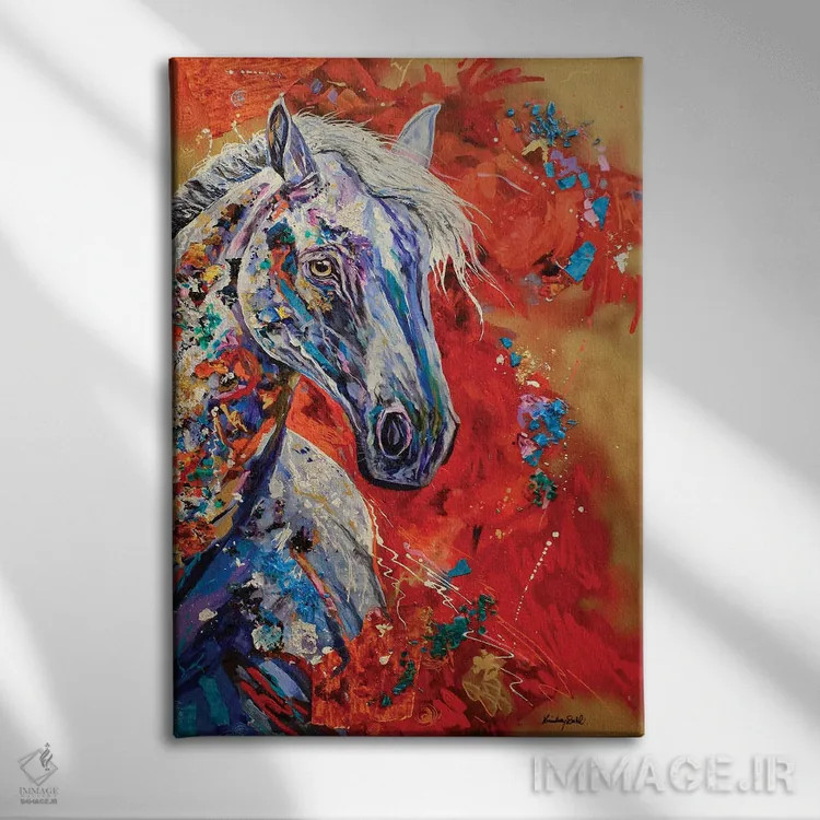 تابلو دکوراتیو اسطوخودوس اثر لیندزی دال - نمای روبهرو روی دیوار