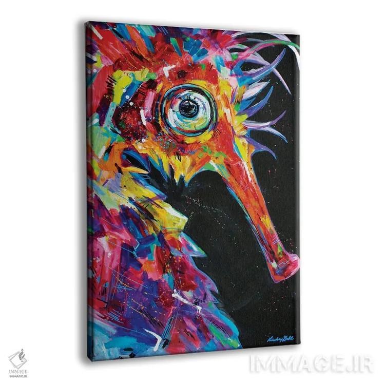 تابلو دکوراتیو پرتره اسب دریایی اثر لیندزی دال - نمای پرسپکتیو محصول