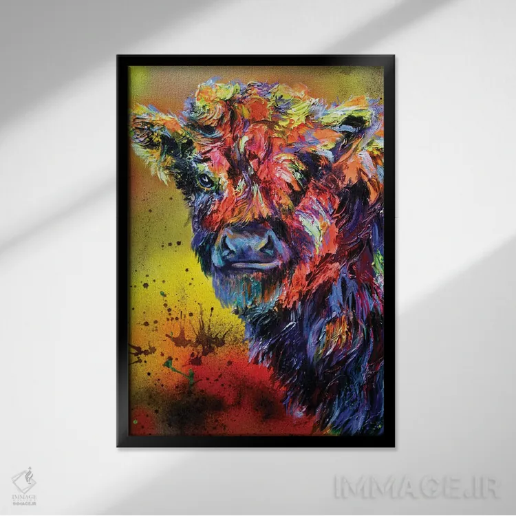 تابلو دکوراتیو فازی وازی اثر لیندزی دال - نمای قابدار مشکی