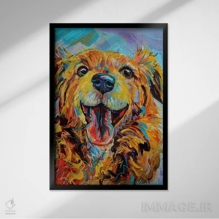 تابلو دکوراتیو لوسی اثر لیندزی دال - نمای قابدار مشکی