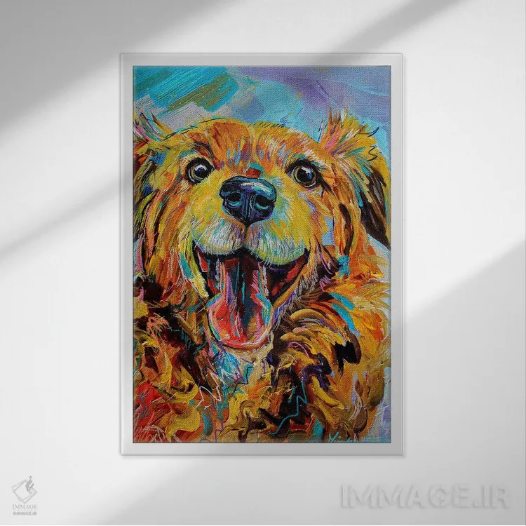 تابلو دکوراتیو لوسی اثر لیندزی دال - نمای قابدار سفید