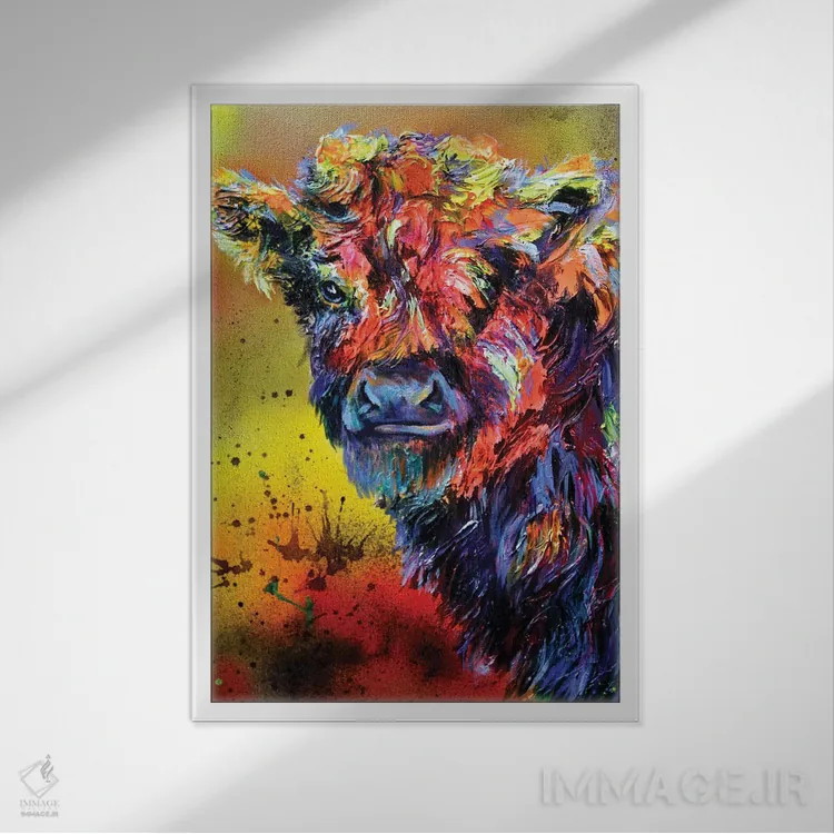 تابلو دکوراتیو فازی وازی اثر لیندزی دال - نمای قابدار سفید