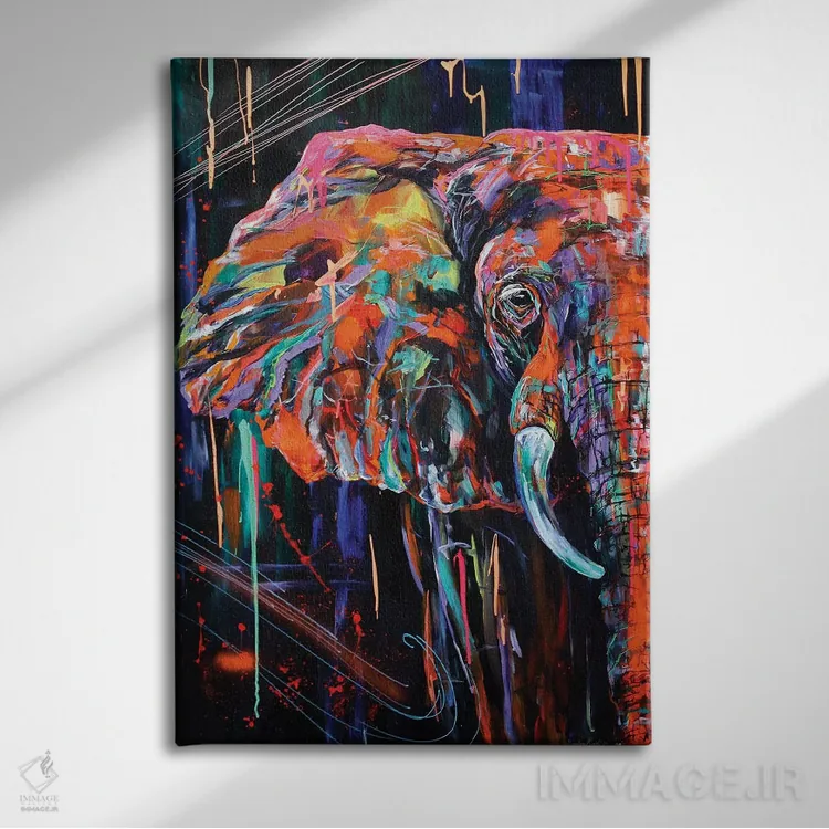 تابلو دکوراتیو غول مهربان اثر لیندزی دال - نمای روبهرو روی دیوار