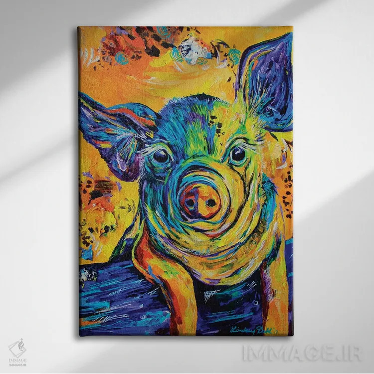 تابلو دکوراتیو وقت گذرانی اثر لیندزی دال - نمای روبهرو روی دیوار