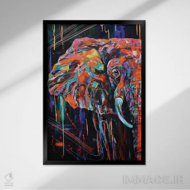 تابلو دکوراتیو غول مهربان اثر لیندزی دال - نمای قابدار مشکی