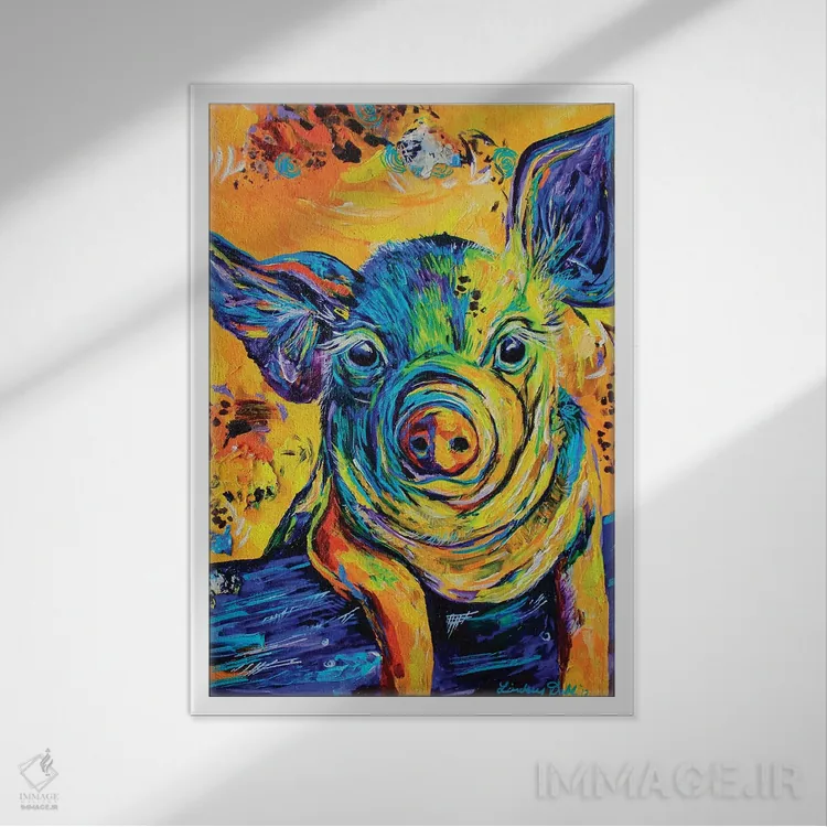 تابلو دکوراتیو وقت گذرانی اثر لیندزی دال - نمای قابدار سفید