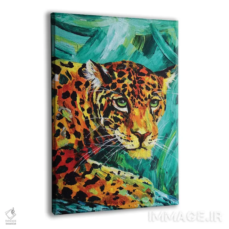 تابلو دکوراتیو یوزپلنگ آمریکایی اثر لیندزی دال - نمای پرسپکتیو محصول