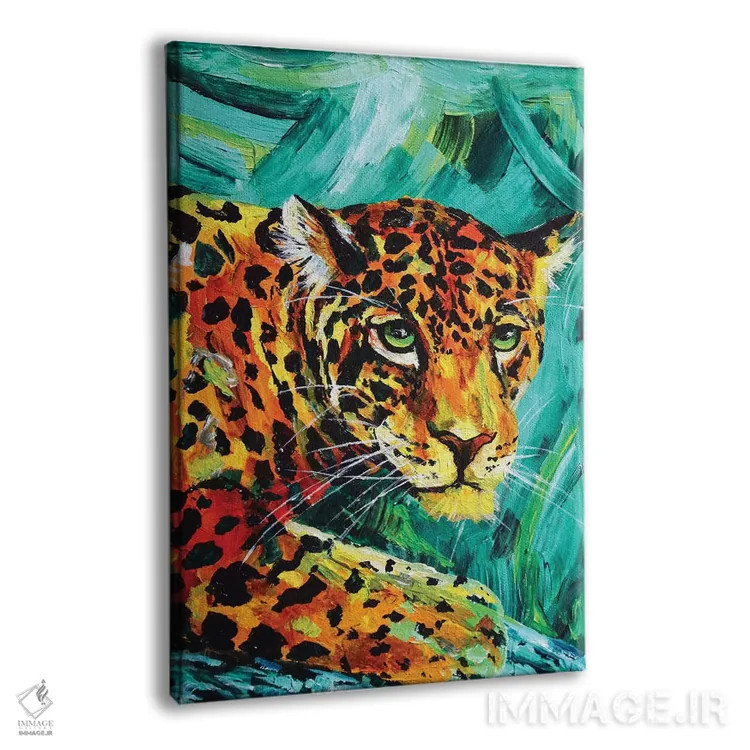 تابلو دکوراتیو یوزپلنگ آمریکایی اثر لیندزی دال - نمای پرسپکتیو محصول