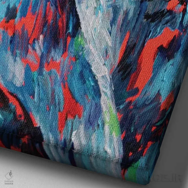 تابلو دکوراتیو کوالا اثر لیندزی دال - نمای نزدیک بافت بوم