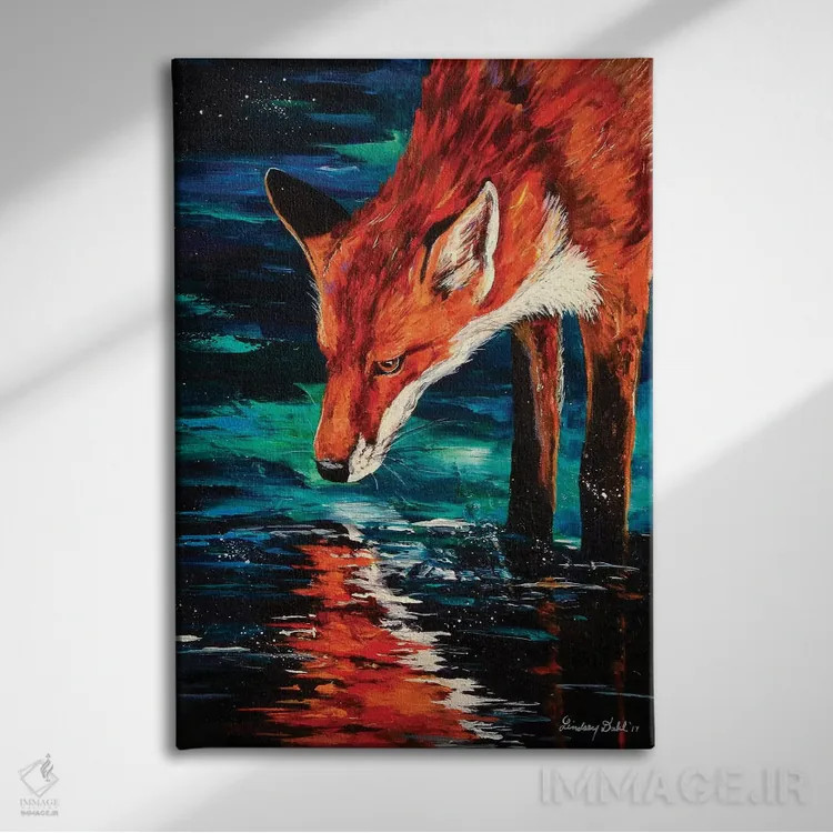 تابلو دکوراتیو بازتاب اثر لیندزی دال - نمای روبهرو روی دیوار