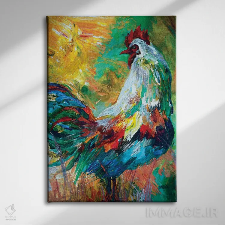 تابلو دکوراتیو کانگوروها اثر لیندزی دال - نمای روبهرو روی دیوار