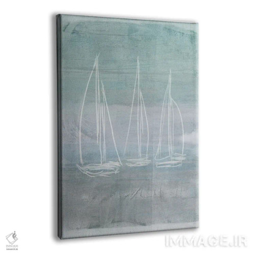 تابلو مینیمال خاطره مسابقه قایقرانی I اثر دن منیلی - نمای پرسپکتیو محصول