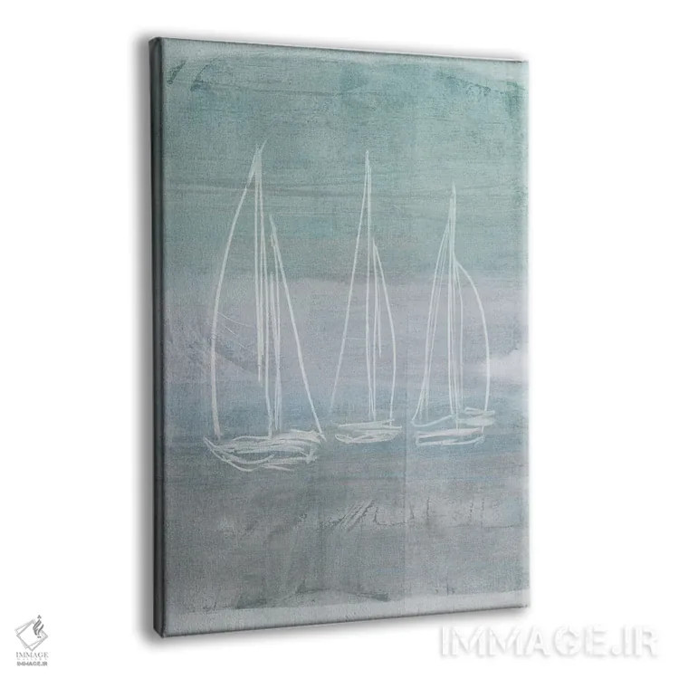 تابلو مینیمال خاطره مسابقه قایقرانی I اثر دن منیلی - نمای پرسپکتیو محصول