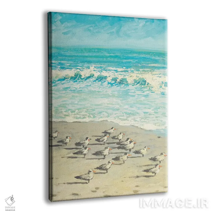 تابلو دکوراتیو مهمانی ساحلی صدف خور اثر دن منیلی - نمای پرسپکتیو محصول