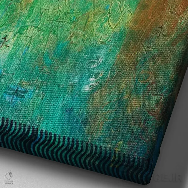 تابلو دکوراتیو نگهبان اثر دن منیلی - نمای نزدیک بافت بوم