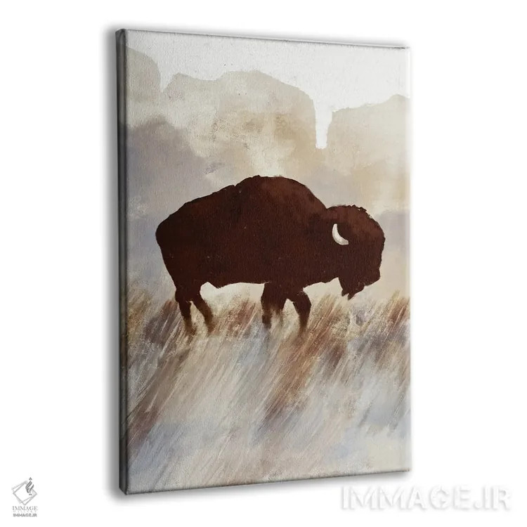 تابلو مینیمال تپه غروب گاومیش I اثر دن منیلی - نمای پرسپکتیو محصول