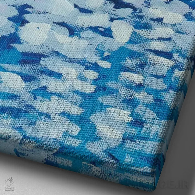 تابلو دکوراتیو دریانوردی I اثر دن منیلی - نمای نزدیک بافت بوم