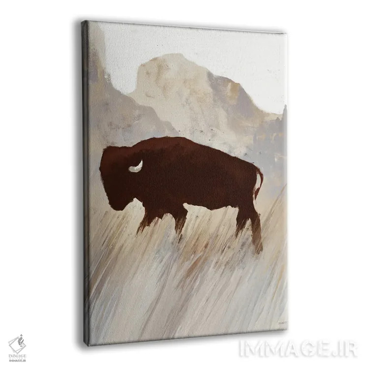 تابلو مینیمال تپه غروب گاومیش II اثر دن منیلی - نمای پرسپکتیو محصول