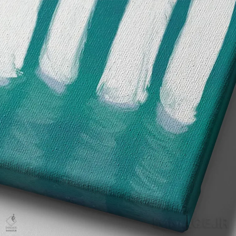 تابلو دکوراتیو قایق های بادبانی بلند اثر دن منیلی - نمای نزدیک بافت بوم