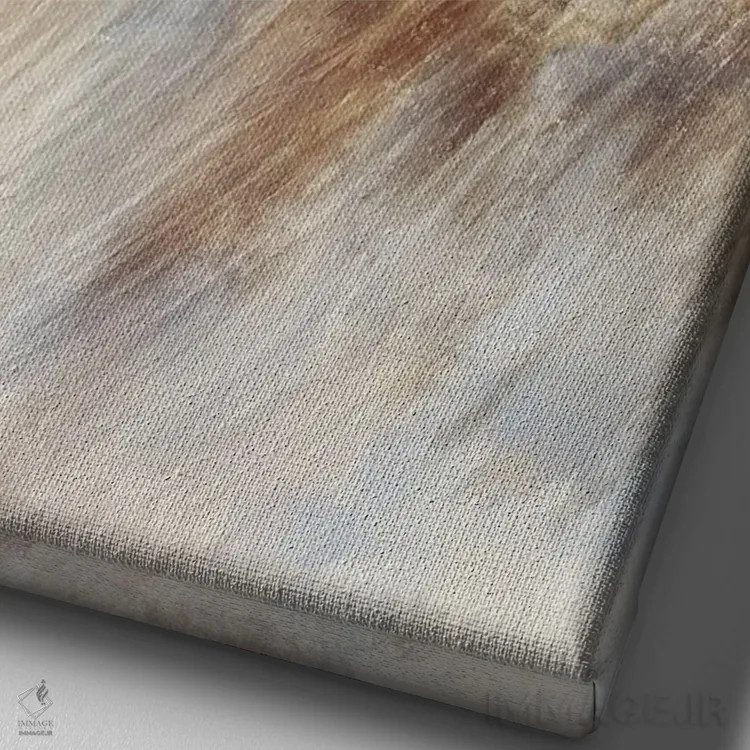 تابلو مینیمال تپه غروب گاومیش I اثر دن منیلی - نمای نزدیک بافت بوم