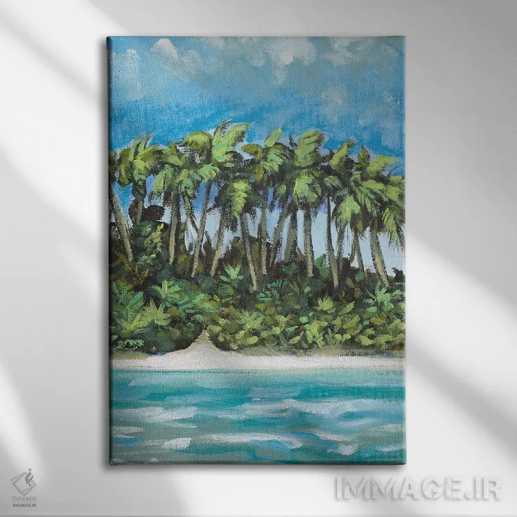 تابلو دکوراتیو فرار ساحلی II اثر دن منیلی - نمای روبهرو روی دیوار