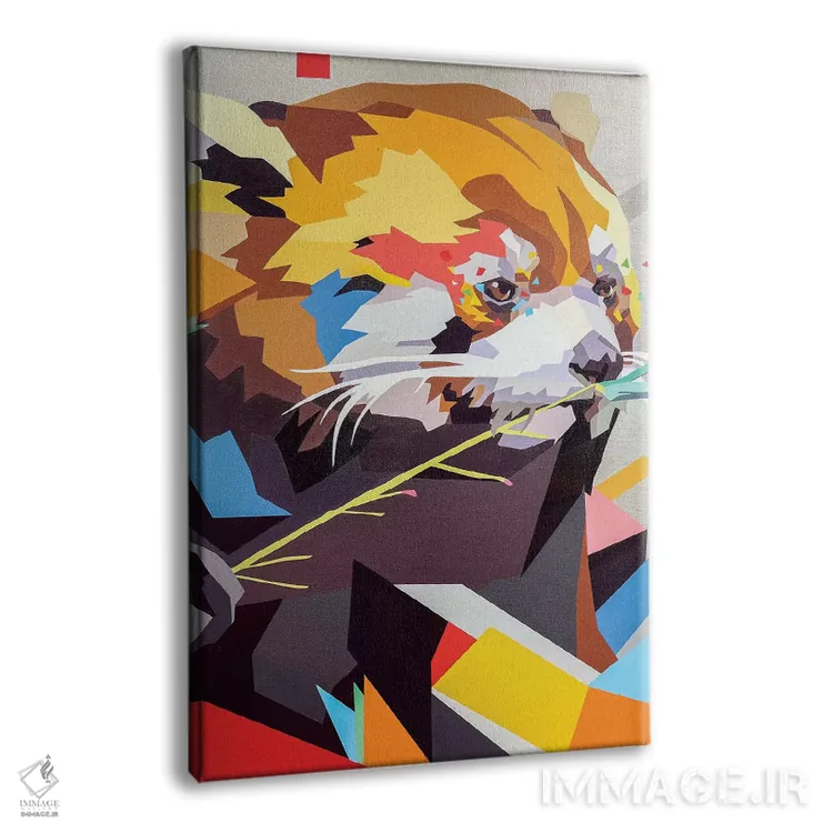 تابلو دکوراتیو پاندای قرمز II اثر داز - نمای پرسپکتیو محصول