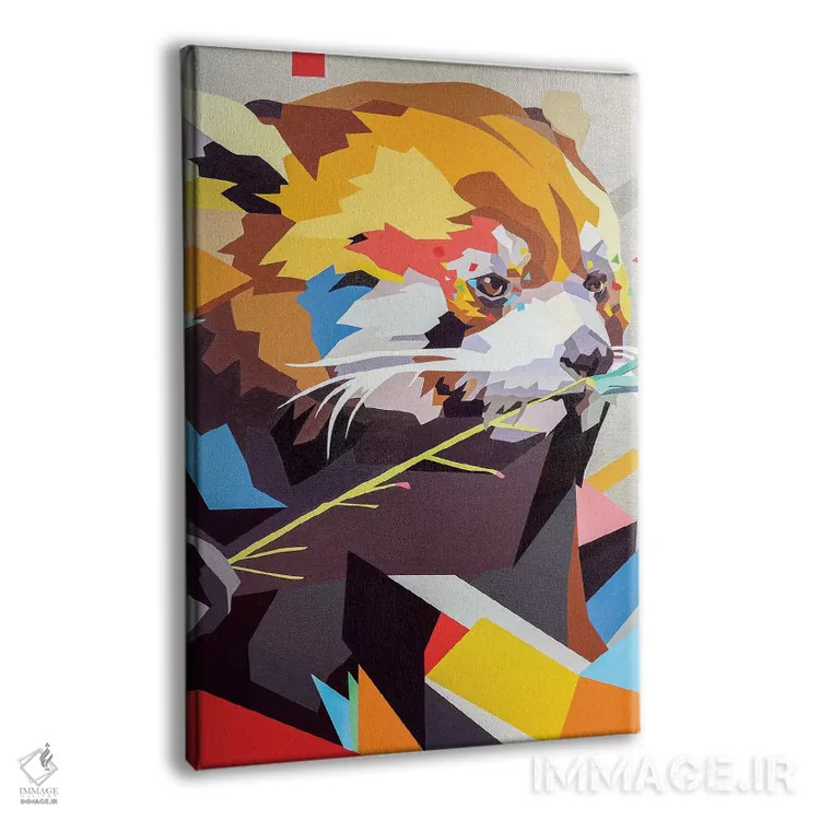 تابلو دکوراتیو پاندای قرمز II اثر داز - نمای پرسپکتیو محصول