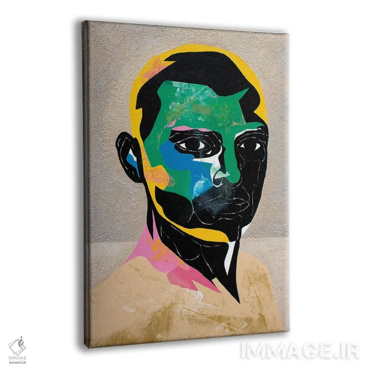 تابلو دکوراتیو مطالعه ای برای پرتره V اثر داز - نمای پرسپکتیو محصول