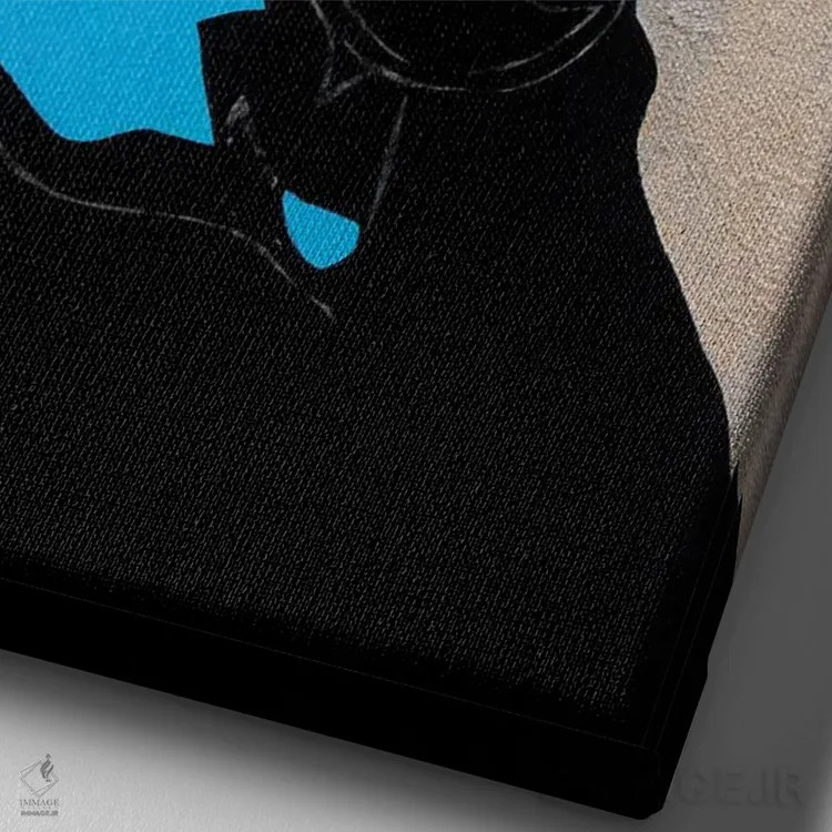 تابلو دکوراتیو مطالعه ای برای پرتره IV اثر داز - نمای نزدیک بافت بوم