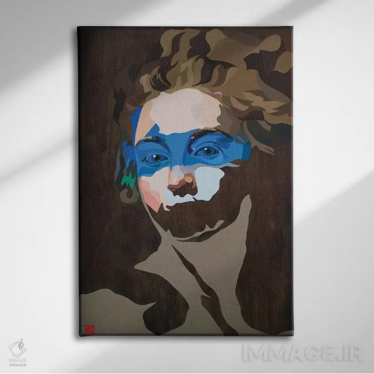 تابلو دکوراتیو فقط تو را می بینم اثر داز - نمای روبهرو روی دیوار