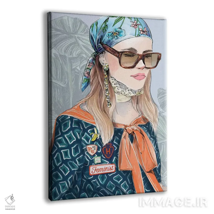 تابلو دکوراتیو کمپین یازدهم اثر امبر دی - نمای پرسپکتیو محصول