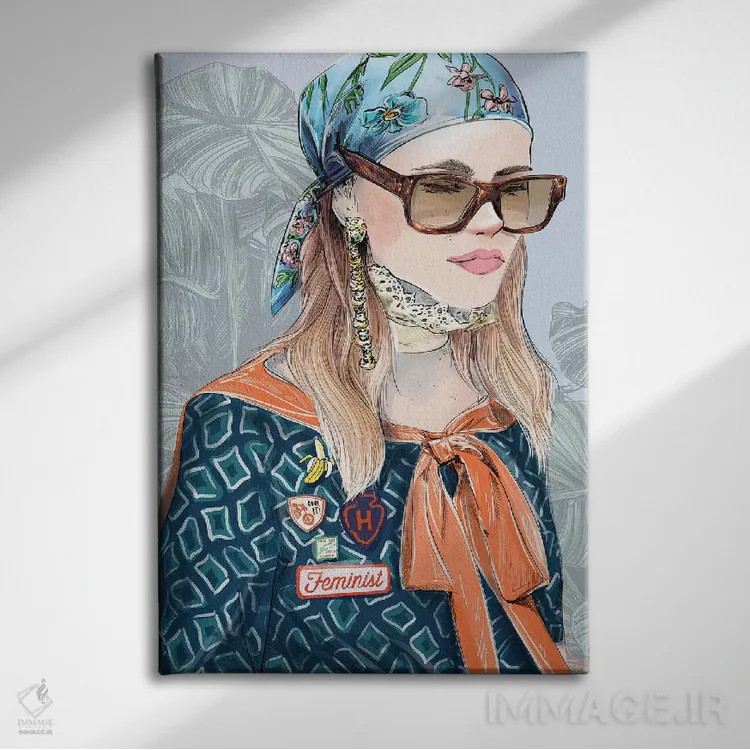 تابلو دکوراتیو کمپین یازدهم اثر امبر دی - نمای روبهرو روی دیوار