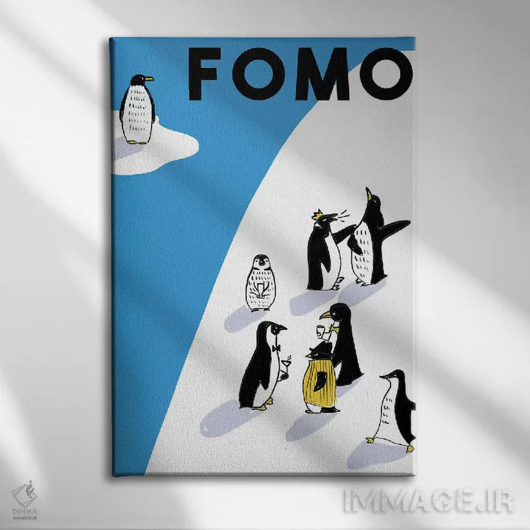 تابلو دکوراتیو افومو یک اثر امبر دی - نمای روبهرو روی دیوار