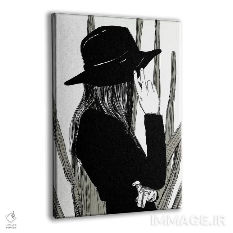 تابلو دکوراتیو پنهان اثر امبر دی - نمای پرسپکتیو محصول