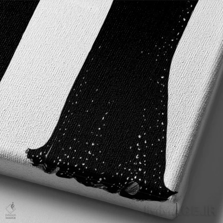 تابلو دکوراتیو نگاه دوباره اثر امبر دی - نمای نزدیک بافت بوم