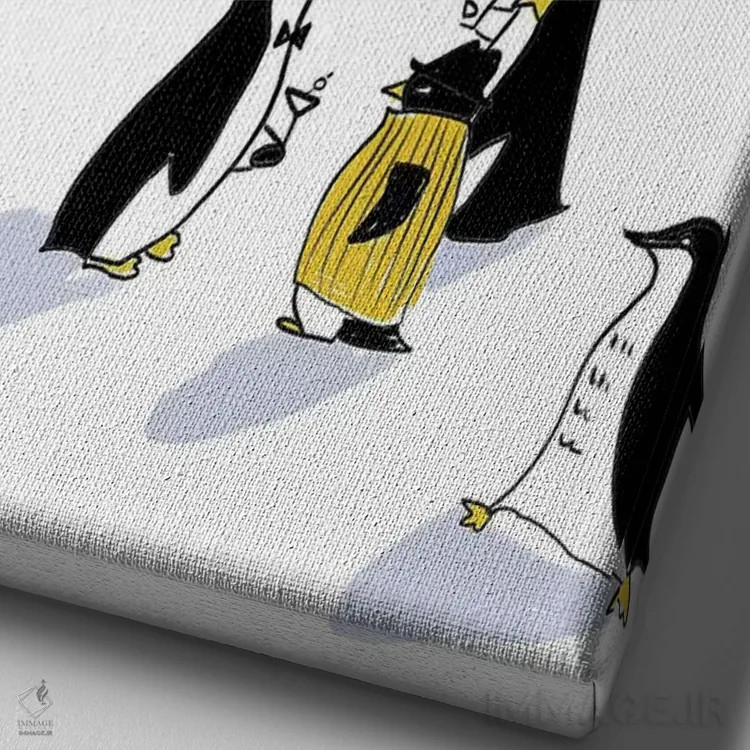 تابلو دکوراتیو افومو یک اثر امبر دی - نمای نزدیک بافت بوم