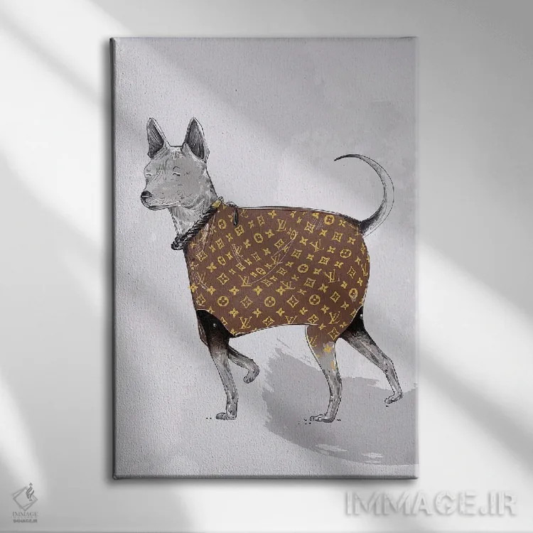 تابلو دکوراتیو ال وی اثر امبر دی - نمای روبهرو روی دیوار