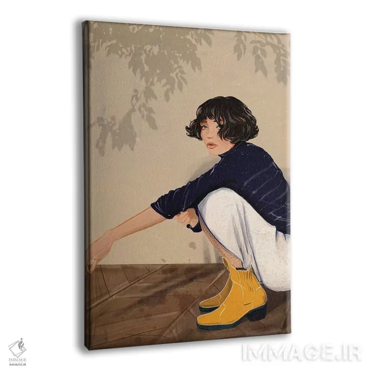 تابلو دکوراتیو لولا اثر امبر دی - نمای پرسپکتیو محصول