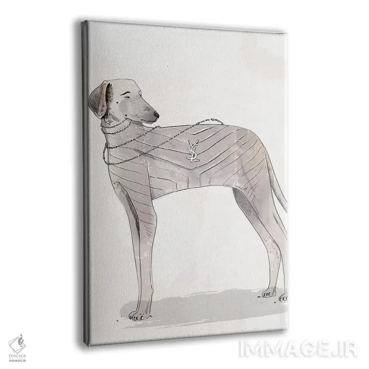 تابلو دکوراتیو ایو سن لوران اثر امبر دی - نمای پرسپکتیو محصول