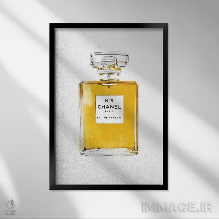 تابلو دکوراتیو شماره ۵ اثر امبر دی - نمای قابدار مشکی