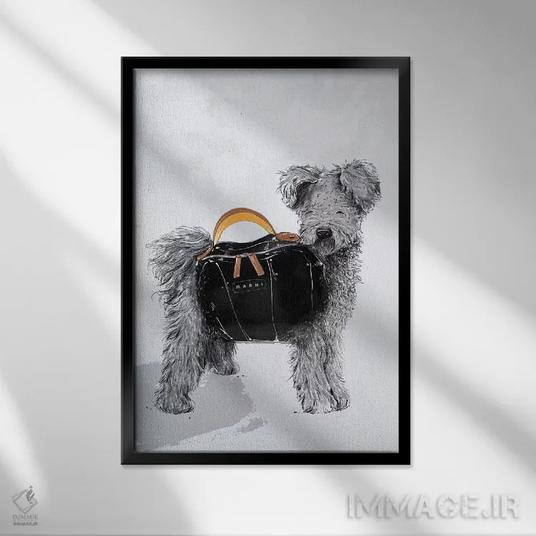 تابلو دکوراتیو مارنی اثر امبر دی - نمای قابدار مشکی