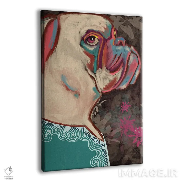 تابلو دکوراتیو بولداگ اثر دائو زد - نمای پرسپکتیو محصول