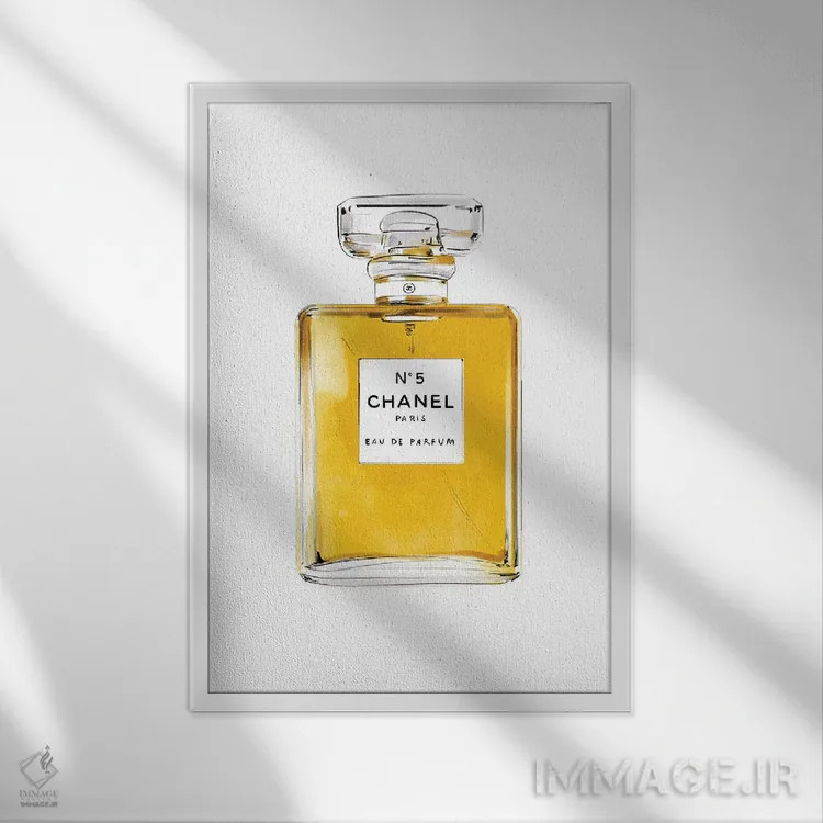 تابلو دکوراتیو شماره ۵ اثر امبر دی - نمای قابدار سفید