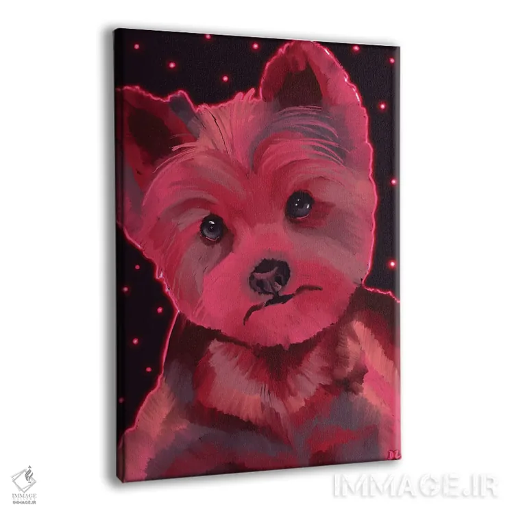 تابلو دکوراتیو یورکشایر تریر اثر دائو زد - نمای پرسپکتیو محصول