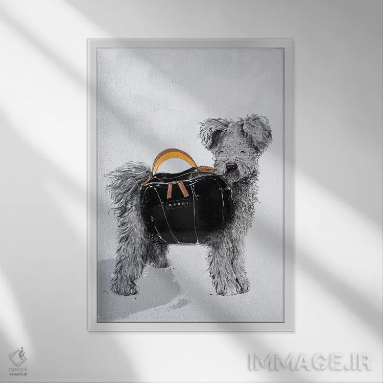 تابلو دکوراتیو مارنی اثر امبر دی - نمای قابدار سفید