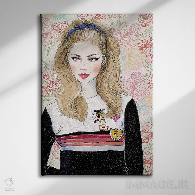 تابلو دکوراتیو کمپین دهم اثر امبر دی - نمای روبهرو روی دیوار