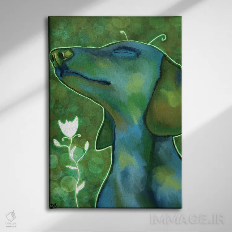 تابلو دکوراتیو دخسوند افسانه ای اثر دائو زد - نمای روبهرو روی دیوار