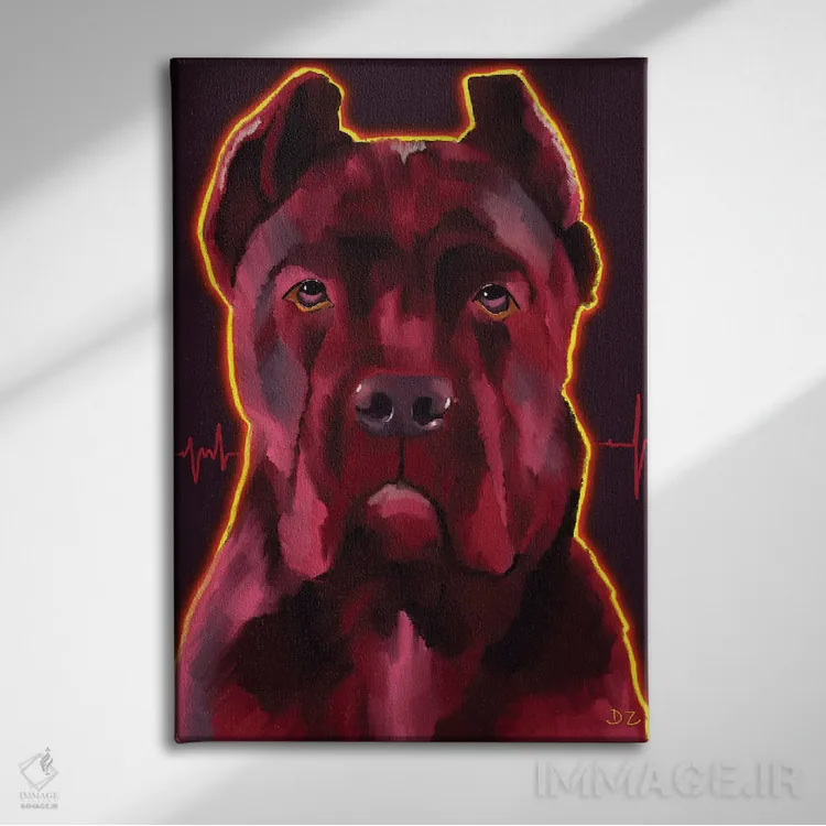 تابلو دکوراتیو کین کورسو اثر دائو زد - نمای روبهرو روی دیوار